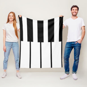 Couverture Polaire Lignes géométriques des touches de piano