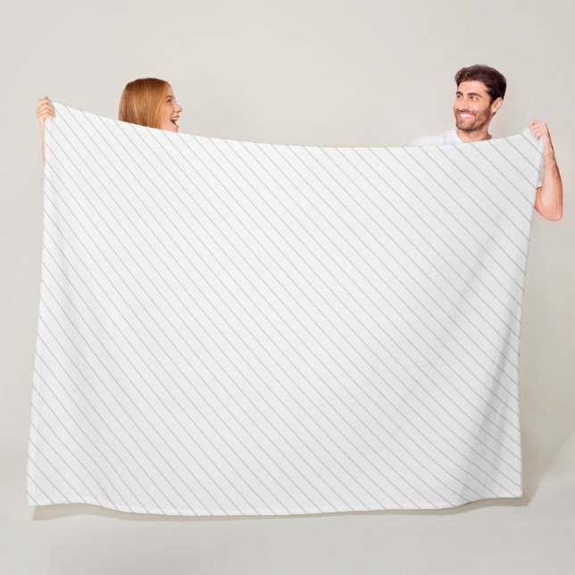Couverture Polaire Lignes minces diagonales (En situation)