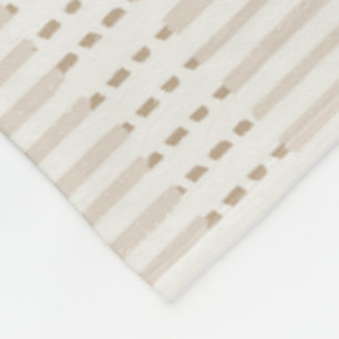 Couverture Polaire Lignes minimalistes bohème gris neutre