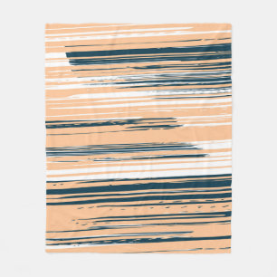 Couverture Polaire Lignes peintes à la main colorées
