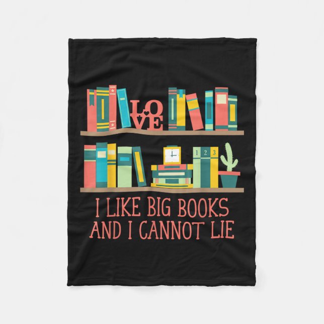 Couverture Polaire Like Big Books And I Cannot Lie Funny Bookworm Hum (Devant)