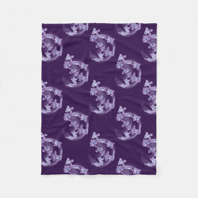 Couverture Polaire Lilac en cercle (Devant)