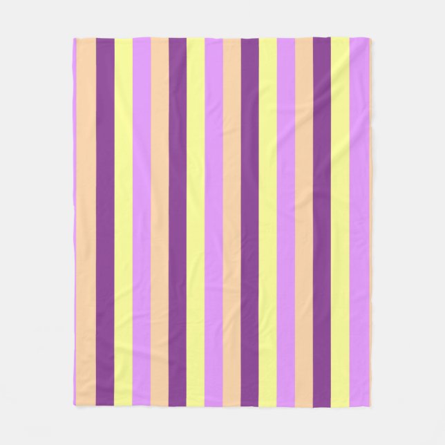 Couverture Polaire Lilac Pasture Blanche en polaire (Devant)