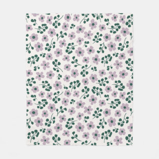 Couverture Polaire Lilac Purple Aesthétique Mélange Mini Fleurs Super