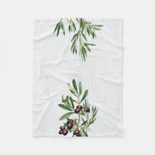 Couverture Polaire L'île méditerranéenne grecque Feuille d'olive