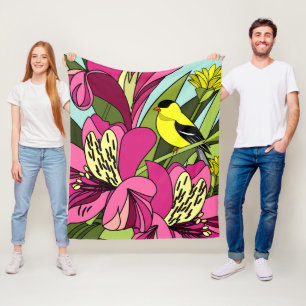 Couverture Polaire Lilies péruviennes