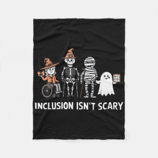 Couverture Polaire L'inclusion n'est pas effrayant Slp Halloween Cost