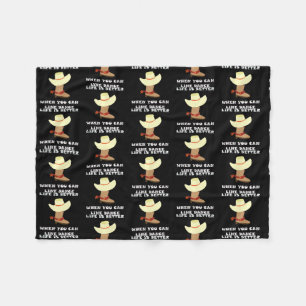 Couverture Polaire Line Dance Line Dancing Cowboy Hat Country Music