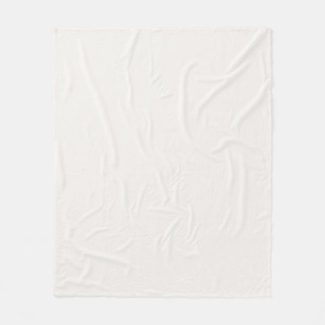 Couverture Polaire Linge blanc, blanc cassé (Devant)