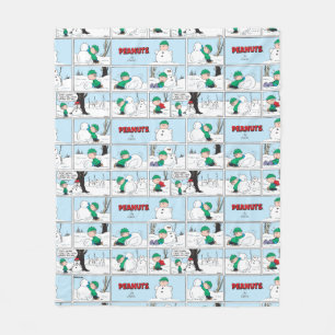 Couverture Polaire Linus Construit Un Snowman