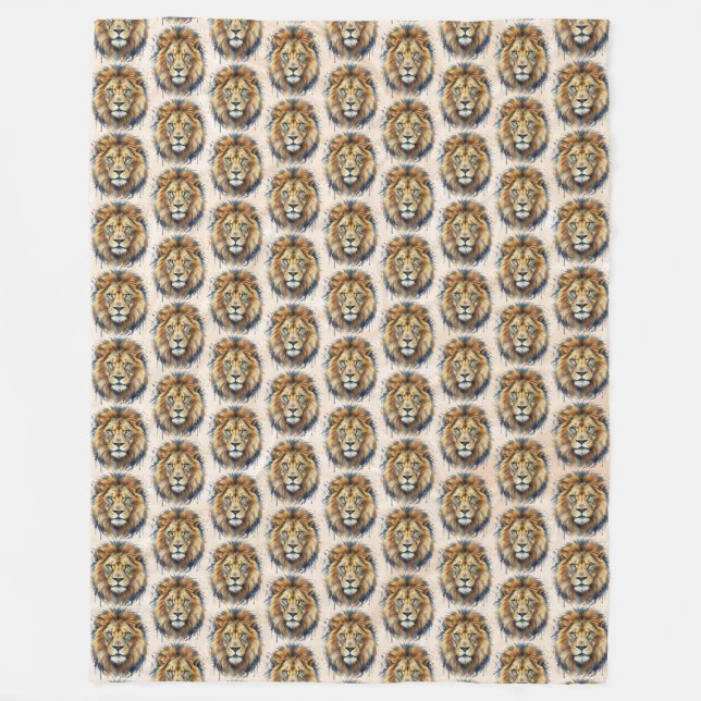 Couverture Polaire Lion (Devant)
