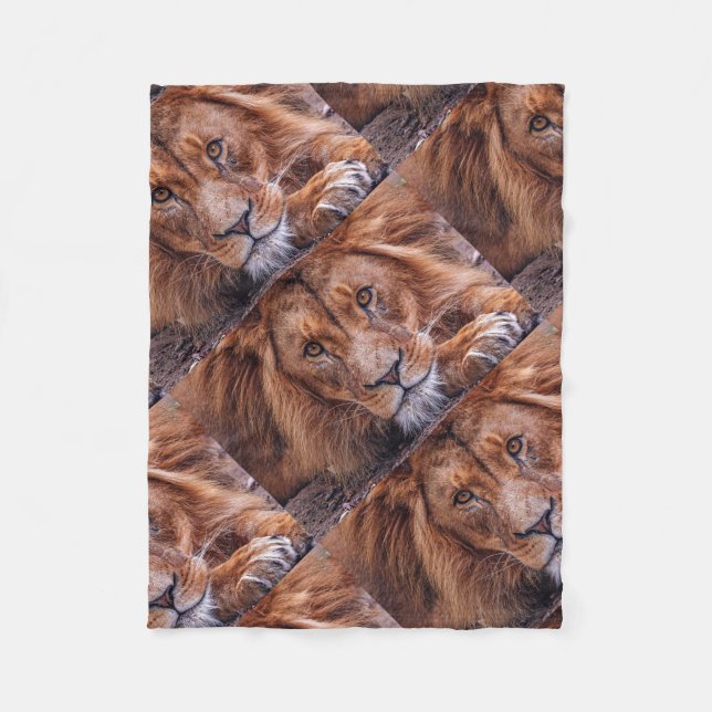 Couverture Polaire Lion (Devant)