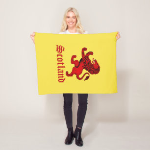 Couverture Polaire Lion rampant d'Écosse/Lion rampant ancien d'Écosse