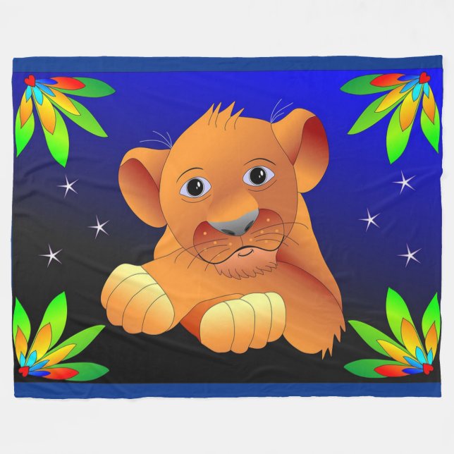 Couverture Polaire Lionceau (Devant (Horizontal))