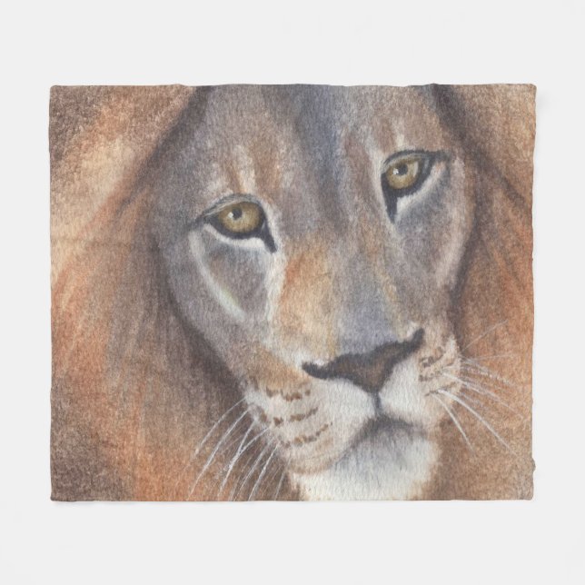 Couverture Polaire Lion's Eyes (Devant (Horizontal))