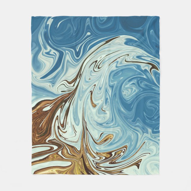 Couverture Polaire Liquide pour motif abstrait (Devant)