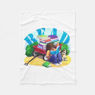 Couverture Polaire LIRE Livre Wagon Art