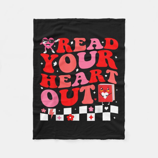 Couverture Polaire Lisez Votre Coeur Mignonne Pour Professeur Femmes  (Devant)