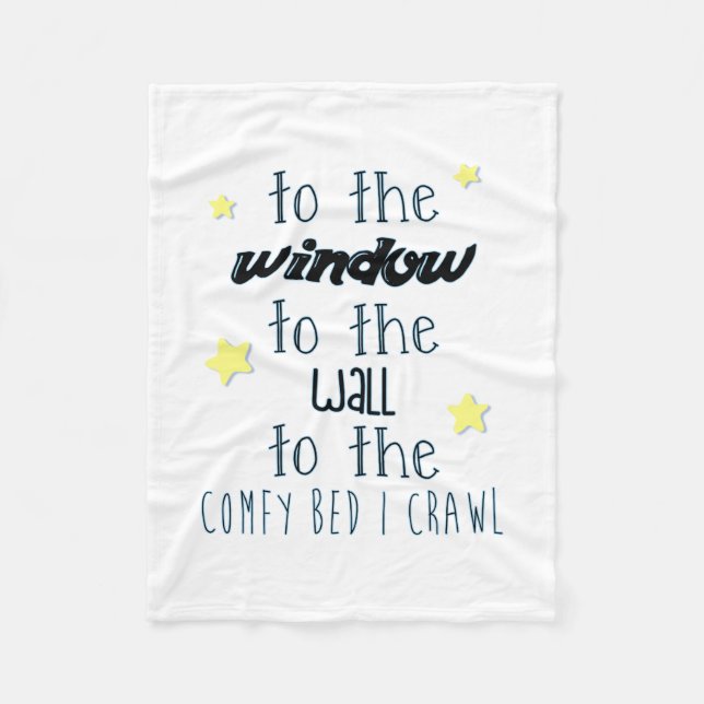 Couverture Polaire Lit Confortable, Drôle Citation Dormir (Devant)