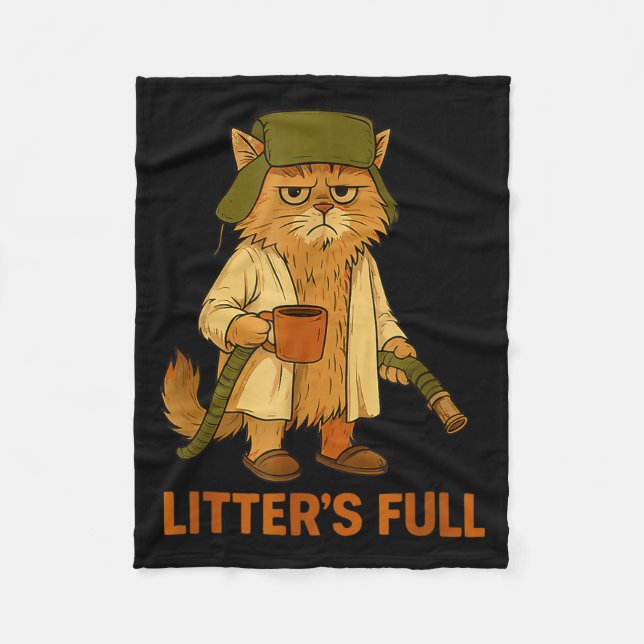 Couverture Polaire Litter’s Full Funny Cat Lovers Christmas For Men W (Devant)