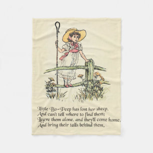 Couverture Polaire Little Bo Peep Nursery Rhyme