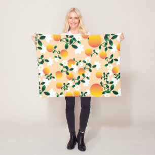 Couverture Polaire Little Cutie Orange Motif