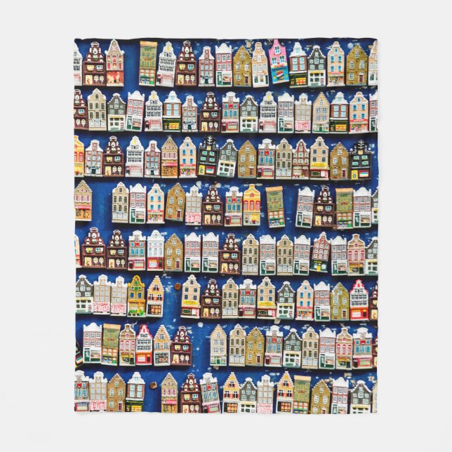 Couverture Polaire Little Dutch souvenirs and gifts - shoes windmills (Devant)