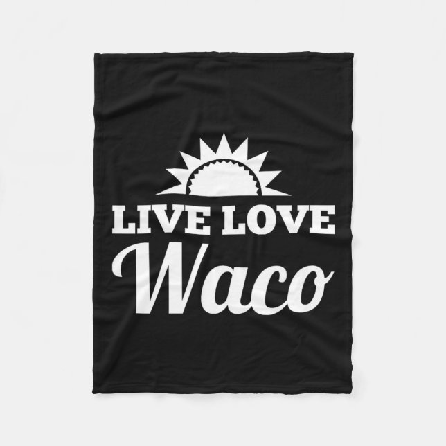 Couverture Polaire Live Love Waco  (Devant)