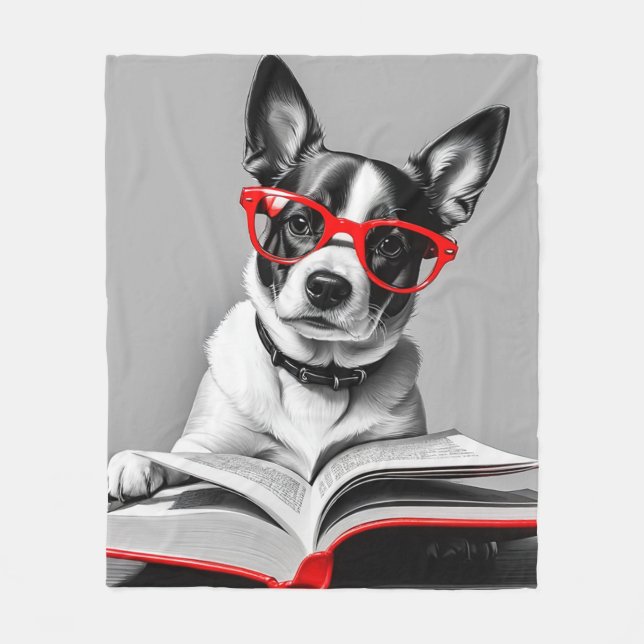 Couverture Polaire Livre de lecture de chien (Devant)