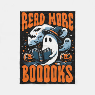 Couverture Polaire Livre d'Halloween Lover Ghost Boo Pun Lire plus Li