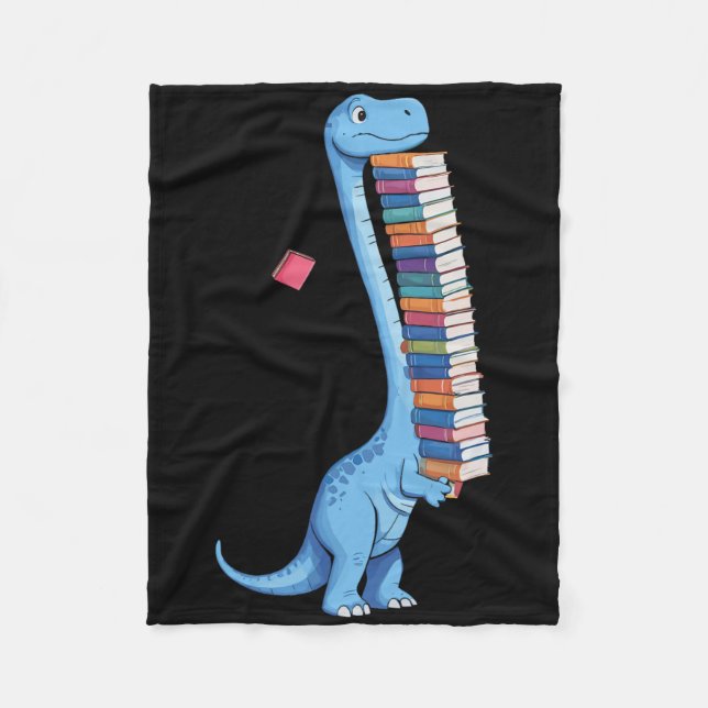 Couverture Polaire Livre Portant Dinosaure Lecture Dino (Devant)