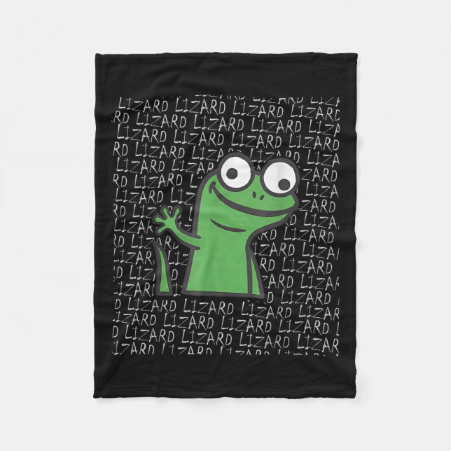 Couverture Polaire Lizard Lizard Lizard Funny Weirdcore Animal mème G (Devant)