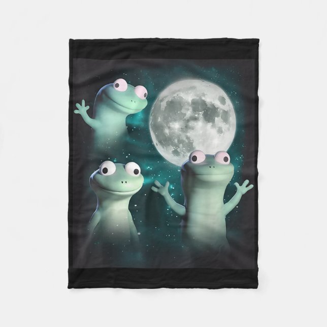 Couverture Polaire Lizard Lizard Lizard Lizard Funny Lizard Moon Tren (Devant)