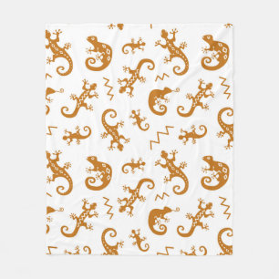 Couverture Polaire Lizards et caméléons motif sans soudure