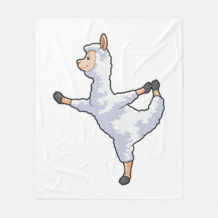 Couverture Polaire Llama at yoga