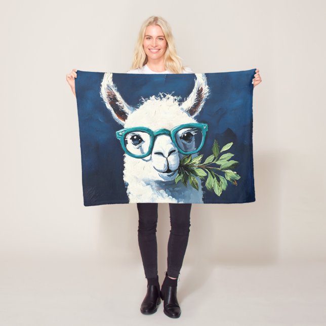 Couverture Polaire Llama Chic Intelligent (En situation)