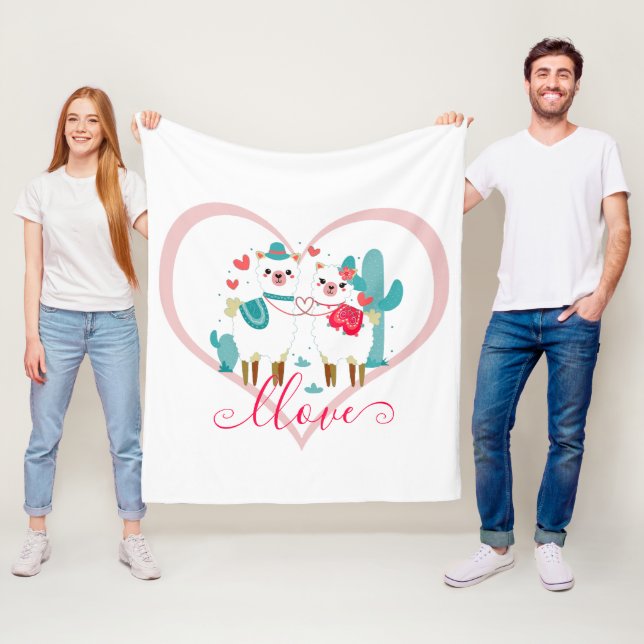 Couverture Polaire Llama Llove (En situation)