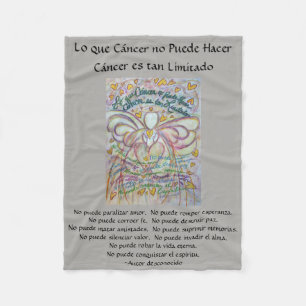 Couverture Polaire Lo que cáncer no Puede Hacer Angel Chemo Blanches