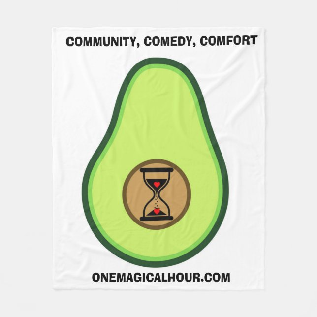 Couverture Polaire Logo d'Avocado ouvert (Devant)