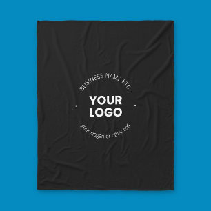 Couverture Polaire Logo de votre entreprise et texte modifiable Noi