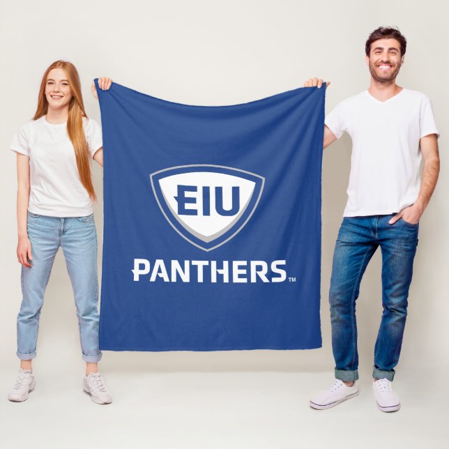 Couverture Polaire Logo Eastern Illinois Panthers Shield & Wordmark (En situation)