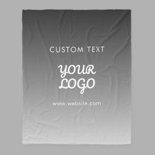 Couverture Polaire Logo et texte promotionnels modernes Couleur mod