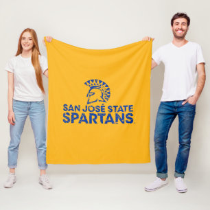 Couverture Polaire Logo Wordmark en détresse des Spartans de San Jose