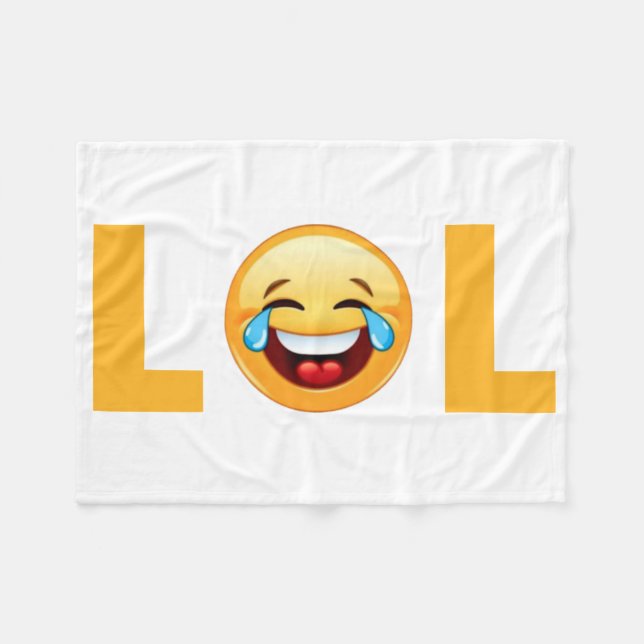 COUVERTURE POLAIRE LOL EMOJI (Devant (Horizontal))