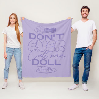 Couverture Polaire Lola "Ne m'appelle jamais poupée"