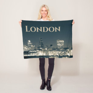 Couverture Polaire Londres Skyline Panorama Urbain Souvenir Cadeau