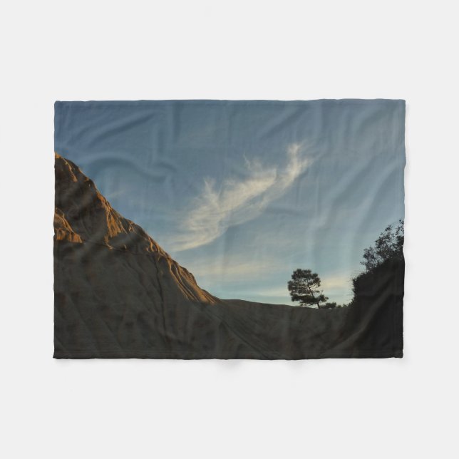 Couverture Polaire Lone Torrey Pine Californie Sunset Paysage (Devant (Horizontal))