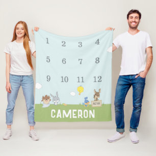 Couverture Polaire LOONEY TUNES™ Bébé mensuel de jalon