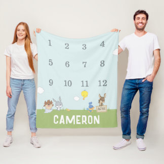 Couverture Polaire LOONEY TUNES™ | Bébé mensuel de jalon