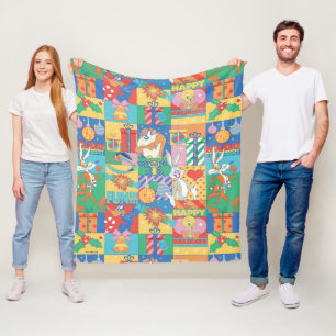 Couverture Polaire LOONEY TUNES™   Joyeuses fêtes Motif de Noël